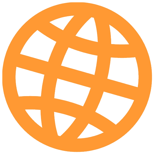 orange INQQ globe logo